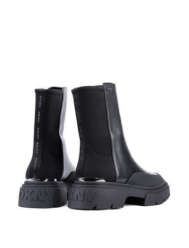Жіночі черевики DKNY шкіряні чорні з підкладкою з натуральної шкіри (K4498674) - фото 4 - Miraton