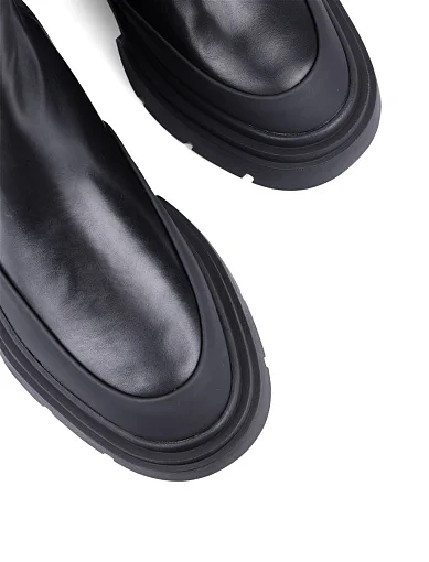 Жіночі черевики DKNY шкіряні чорні з підкладкою з натуральної шкіри (K4498674) - фото 5 - Miraton