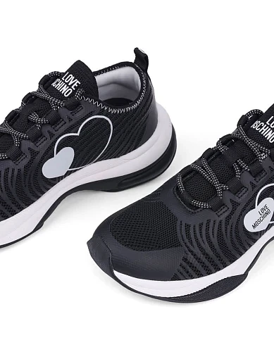 Жіночі кросівки Love Moschino тканинні чорні (JA15315G1L242JLIZX) - фото 5 - Miraton