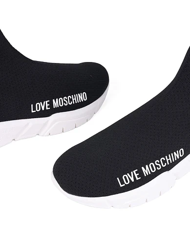 Жіночі черевики Love Moschino тканинні чорні (JA15343G1L242JLIZ40) - фото 5 - Miraton