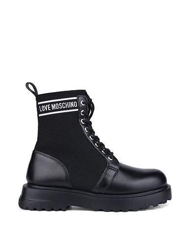 Жіночі черевики Love Moschino шкіряні чорні (JA24144G1L242JLIYJ0) фото 1