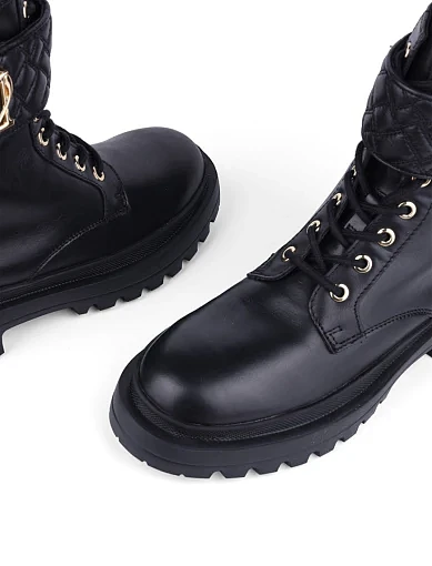 Жіночі черевики Love Moschino шкіряні чорні (JA24175G1L242JLIA0) - фото 5 - Miraton