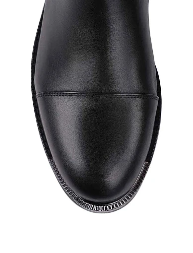 Жіночі ботфорти Attizzare шкіряні чорні з підкладкою з байки (WS521-W703-19R-1B) - фото 5 - Miraton