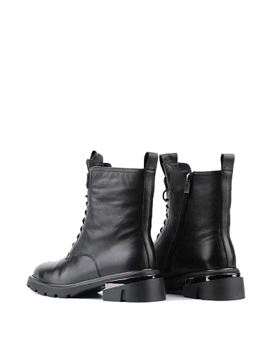 Жіночі черевики Attizzare шкіряні чорні з підкладкою з натурального хутра (1196-6Z486-B12118) - фото 3 - Miraton