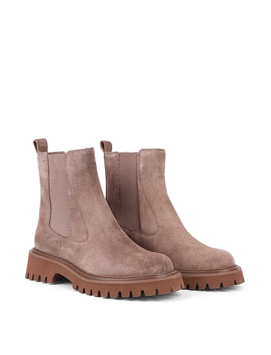 Жіночі черевики челсі Attizzare велюрові коричневі (NH226-406L-A1320R) - фото 3 - Miraton