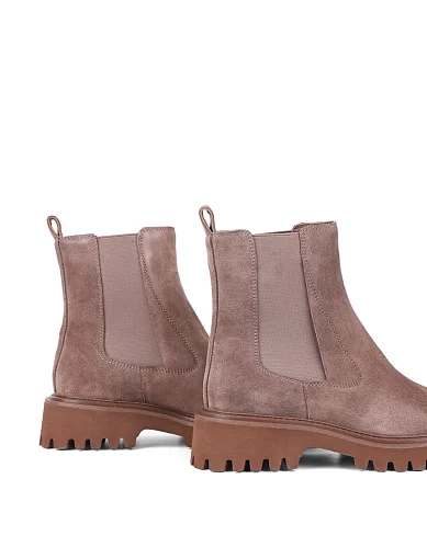 Жіночі черевики челсі Attizzare велюрові коричневі (NH226-406L-A1320R) - фото 4 - Miraton