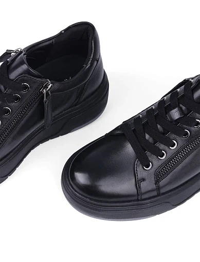 Жіночі кеди Attizzare шкіряні чорні (NH291F-15L-P742) - фото 5 - Miraton