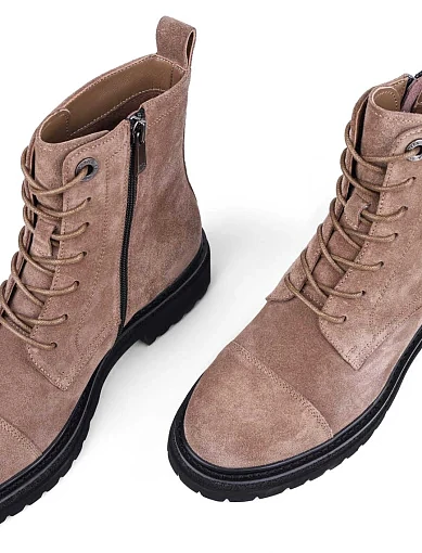 Жіночі черевики Attizzare велюрові бежеві з підкладкою з байки (NH47X-966L-C1244R) - фото 5 - Miraton