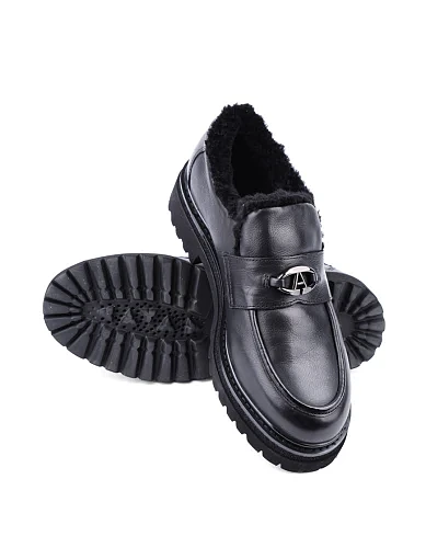 Жіночі туфлі Attizzare шкіряні чорні (NQ47X-50L-P742M) - фото 2 - Miraton