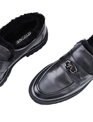 Жіночі туфлі Attizzare шкіряні чорні (NQ47X-50L-P742M) - фото 5 - Miraton