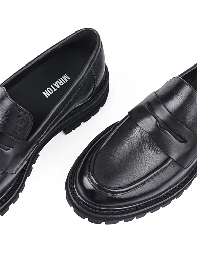 Жіночі туфлі MIRATON шкіряні чорні (NQ47Z-561L-P742) - фото 5 - Miraton