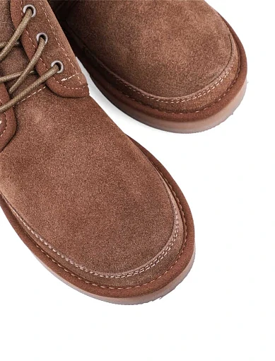 Жіночі уггі Attiizzare велюрові коричневі з підкладкою з натурального хутра (123784) - фото 5 - Miraton