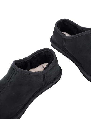 Жіночі уггі MIRATON велюрові чорні з підкладкою з натурального хутра (127149) - фото 2 - Miraton