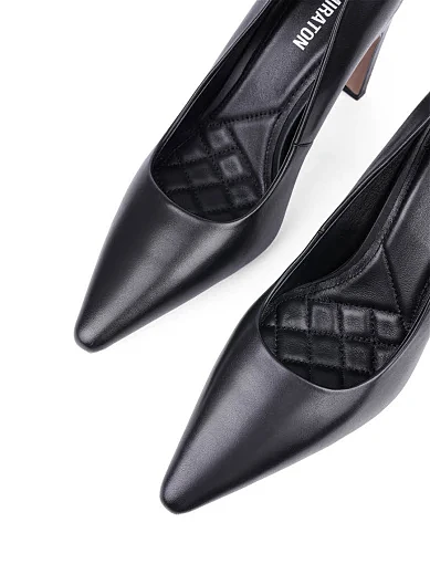 Жіночі туфлі MIRATON шкіряні чорні (TYP1335-8) - фото 5 - Miraton