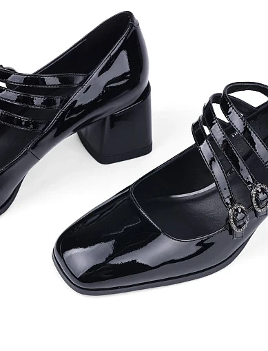 Жіночі туфлі Attizzare лакові чорні (TYP1306-13) - фото 5 - Miraton