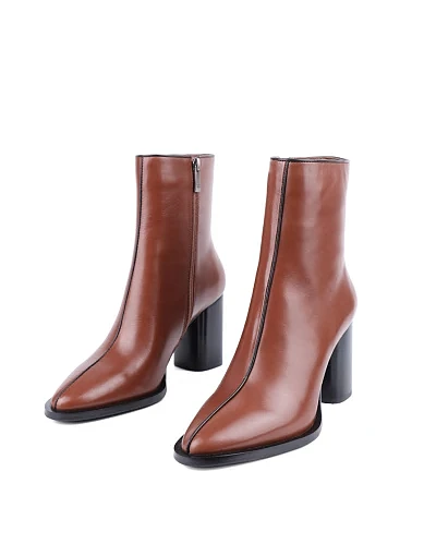 Жіночі черевики Attizzare шкіряні коричневі з підкладкою з байки (TYX1308-0616) - фото 3 - Miraton