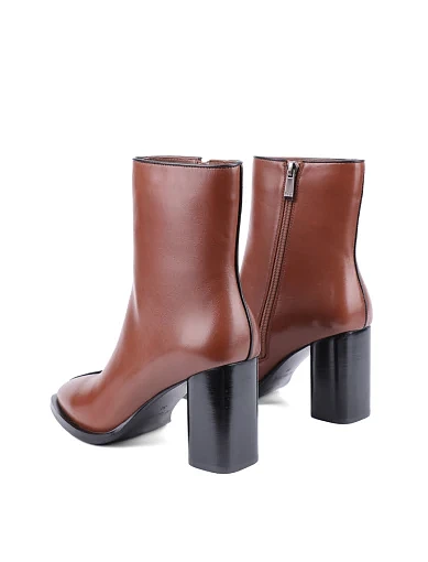 Жіночі черевики Attizzare шкіряні коричневі з підкладкою з байки (TYX1308-0616) - фото 4 - Miraton