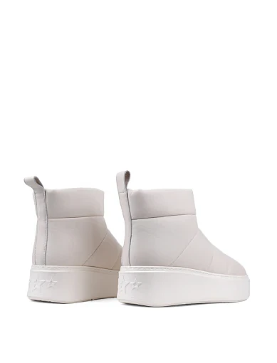 Жіночі черевики Attizzare шкіряні рисового кольору (A221-8) - фото 4 - Miraton