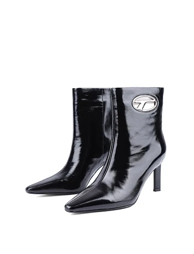 Жіночі черевики MIRATON з масляної шкіри чорні з підкладкою з байки (S1018D-165) - фото 3 - Miraton