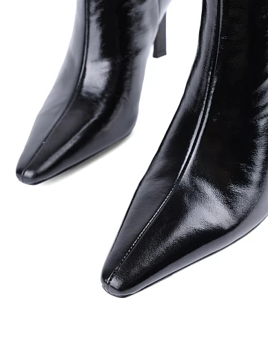 Жіночі черевики MIRATON з масляної шкіри чорні з підкладкою з байки (S1018D-165) - фото 5 - Miraton