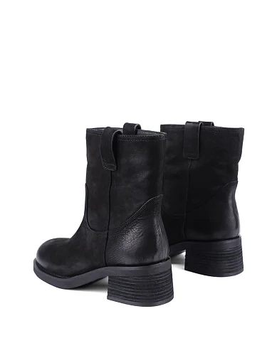 Жіночі черевики MIRATON з нубуку чорні з підкладкою з байки (S983D-970) - фото 4 - Miraton