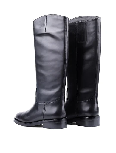 Жіночі чоботи Attizzare шкіряні чорні з підкладкою з натурального хутра (TG238080D-9150) - фото 4 - Miraton