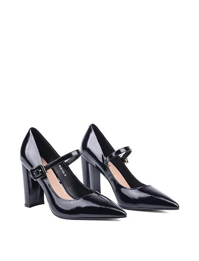 Жіночі туфлі Attizzare з масляної шкіри чорні (W272P-515A) - фото 3 - Miraton