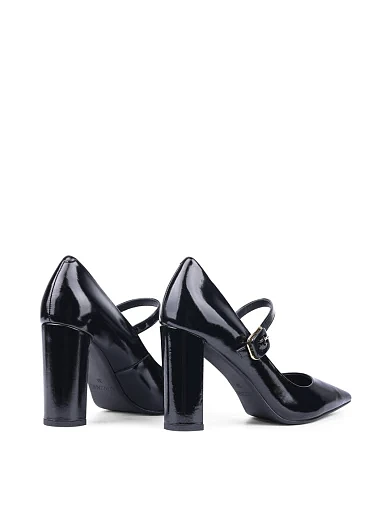 Жіночі туфлі Attizzare з масляної шкіри чорні (W272P-515A) - фото 4 - Miraton