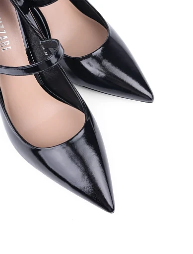 Жіночі туфлі Attizzare з масляної шкіри чорні (W272P-515A) - фото 5 - Miraton