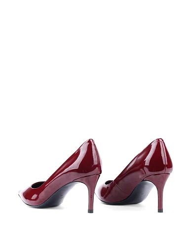 Жіночі туфлі човники Mia May лакові бордові (HS23182-1-2) - фото 4 - Miraton