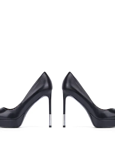 Жіночі туфлі MIRATON шкіряні чорні (HS23237-1-1) - фото 2 - Miraton