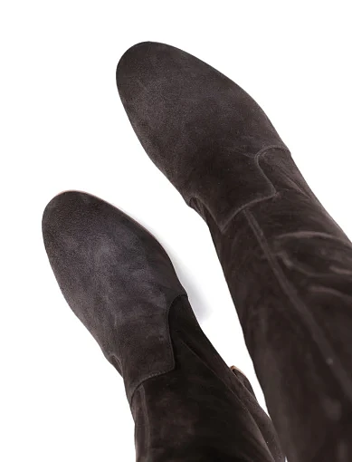 Жіночі чоботи Attizzare велюрові сірі з підкладкою з натуральної шкіри (HS23268K-161R-9) - фото 5 - Miraton