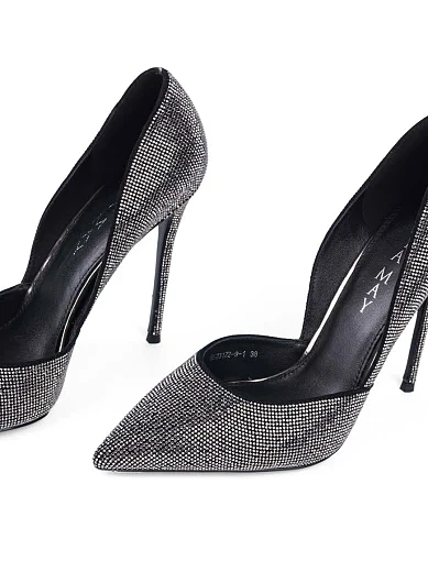 Жіночі туфлі MiaMay велюрові чорні (HS23172-9-1) - фото 5 - Miraton