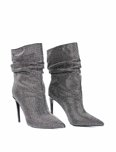 Жіночі черевики MIRATON велюрові чорні на високій шпильці (HS6188k-62-2) - фото 3 - Miraton