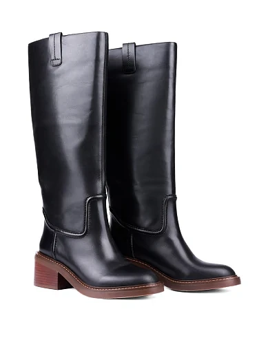 Жіночі чоботи Attizzare шкіряні чорні чорні (HS9832K-2-2) - фото 3 - Miraton