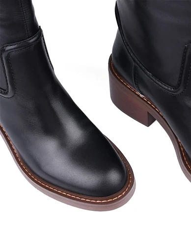 Жіночі чоботи Attizzare шкіряні чорні чорні (HS9832K-2-2) - фото 5 - Miraton