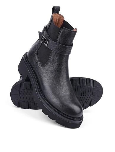 Жіночі черевики Albano шкіряні чорні (2720) - фото 2 - Miraton