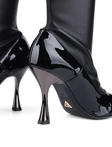 Жіночі черевики Giampaolo Viozzi шкіряні чорні (EO080G) - фото 2 - Miraton