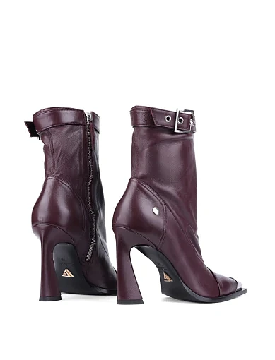 Жіночі черевики Giampaolo Viozzi шкіряні бордові (VE060P) - фото 5 - Miraton
