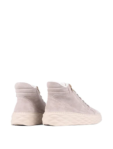 Жіночі черевики Elena замшеві бежеві (25147) - фото 4 - Miraton