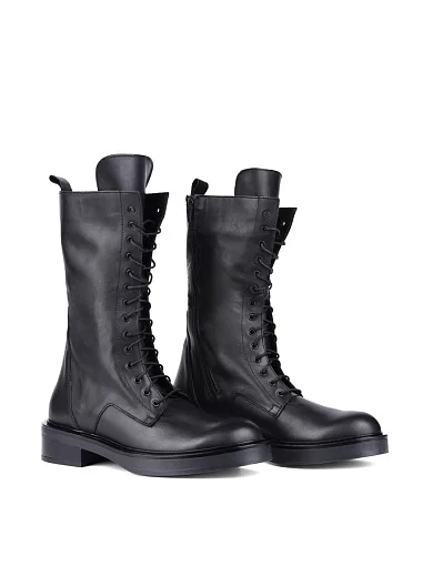 Жіночі черевики MIRATON шкіряні чорні (18733) - фото 3 - Miraton