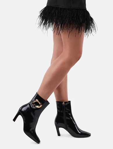 Жіночі черевики Angel Alarcon шкіряні чорні (24562-795E) - фото 7 - Miraton