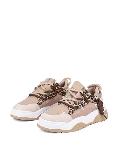 Жіночі кеди Attizzare тканинні бежеві (A-8) - фото 3 - Miraton