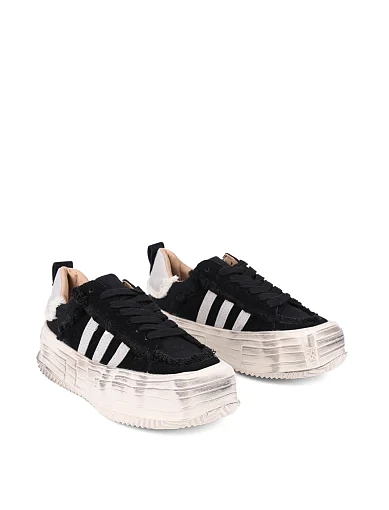 Жіночі кеди Attizzare зі штучної шкіри чорні (1218-1) - фото 3 - Miraton