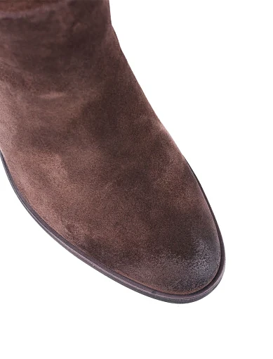 Жіночі чоботи Attizzare велюрові коричневі з підкладкою з байки (2403A-1682-1) - фото 5 - Miraton
