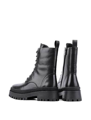 Жіночі черевики Attizzare шкіряні чорні з підкладкою з натурального хутра (2362-725-1 ОЗ-24-25) - фото 4 - Miraton