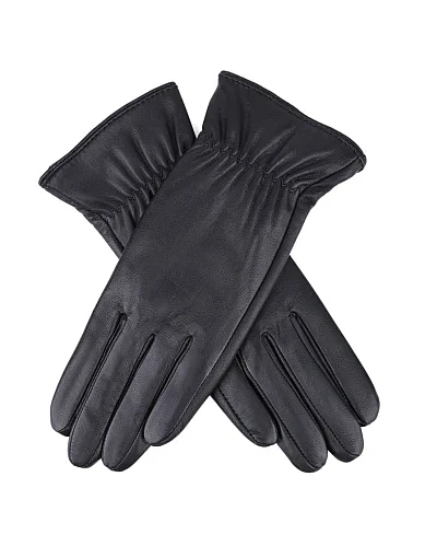 Жіночі рукавички MIRATON шкіряні чорні - фото 2 - Miraton