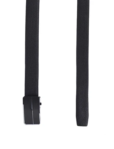 Чоловічий ремінь Miguel Miratez шкіряний чорний (AW25B7-1) - фото 2 - Miraton