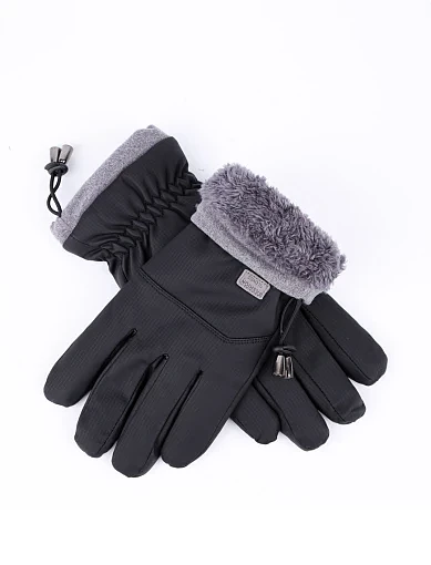 Чоловічі рукавички MIRATON тканинні чорні (2304-1) - фото 2 - Miraton