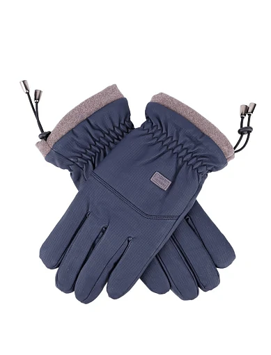 Чоловічі рукавички MIRATON тканинні сині (2304-2) - фото 2 - Miraton